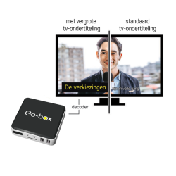 Afbeelding van Sensotec Vo-box voor vergrote tv-ondertiteling